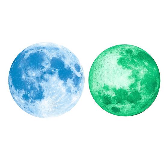 Светящиеся в темноте наклейки на стену со звездами и луной, простые в установке, реалистичные светящиеся наклейки на стену, создающие романтическую атмосферу