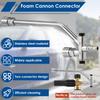 1/4 дюйма Пеногенератор Двойной разъем Нержавеющая сталь 4000 PSI высокое давление Распылитель пены с двойной головкой Хорошее уплотнение Насадка для автомобиля