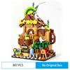Friends City Street View Tree House MOC Architecture Model Building Block for Construction Bricks Gift