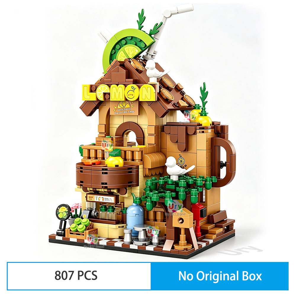 Friends City Street View Tree House MOC Architecture Model Building Block for Construction Bricks Gift