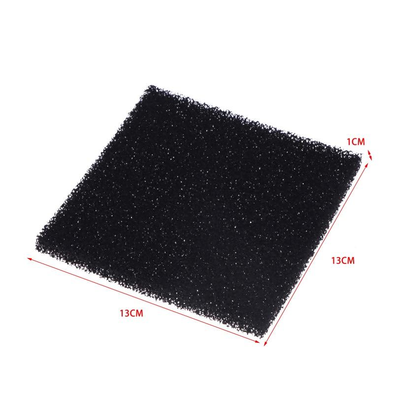 5Pcs 13*13*1Cm Universal Black Activated Carbon Foam Sponge Air Filter Impregnated Sheet Pad Filter Sponge Pads