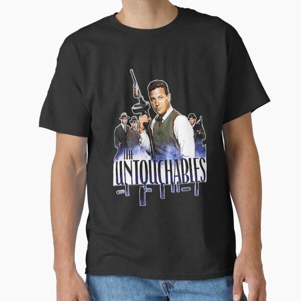 The Untouchables Eliot Ness Robert Stack Trib Tshirt Made In Usaus Size S2xl