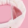 Facial Elastic Girls Makeup Face Hairdo Headwrap Cat Ear Headband Washing Hairband