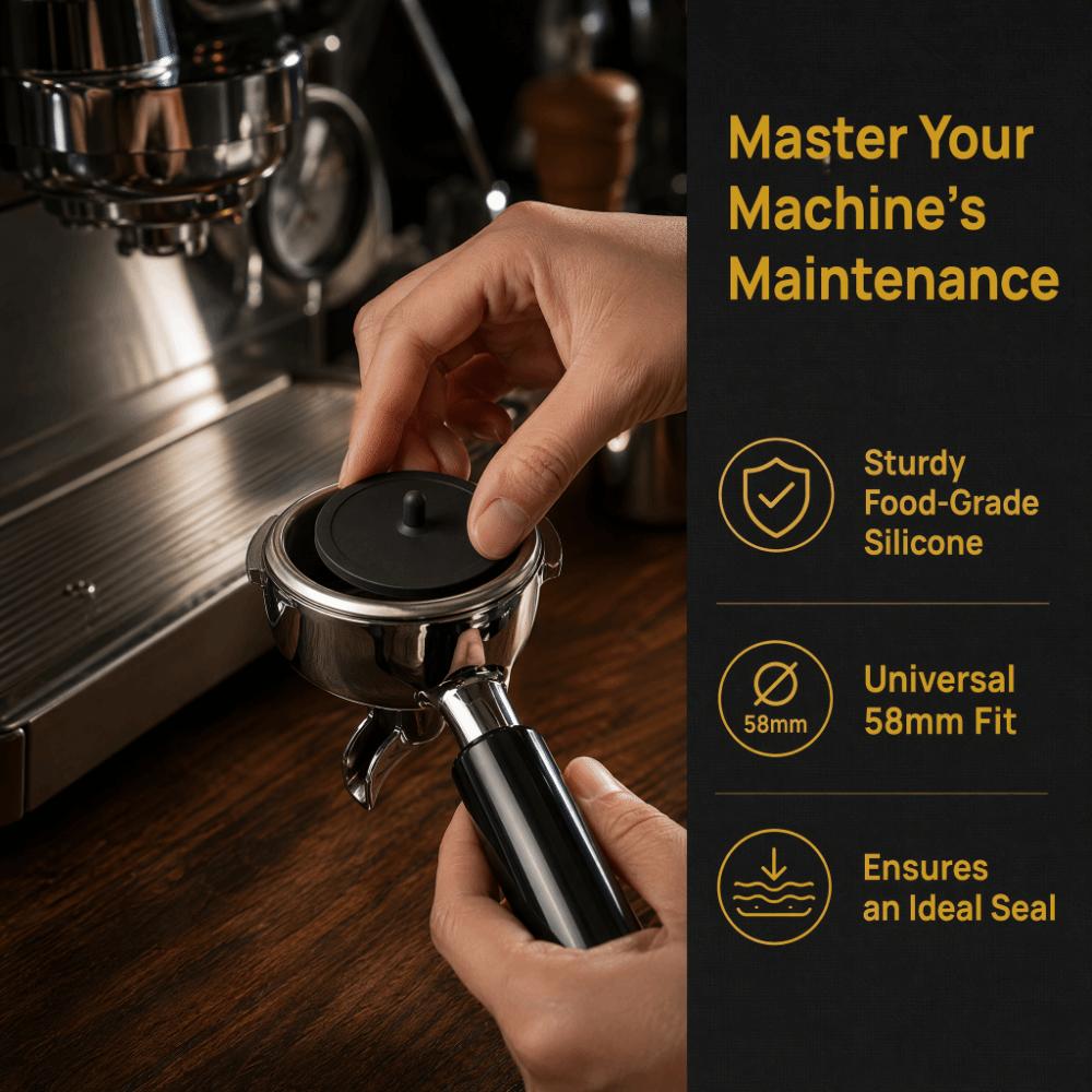 Standard Portafilters Backflush Disk Raised Grip Blind Filter Disk Blind Insert Espresso Machines