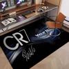 Custom Rug Cristiano Ronaldo Pattern Print Name Text Soft Non‑Slip Floor Carpet for Home Indoor Decoration