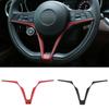 Декоративная накладка на руль автомобиля в стиле углеродного волокна, подходит для Alfa Romeo Giulia Stelvio 2017-автомобильные аксессуары