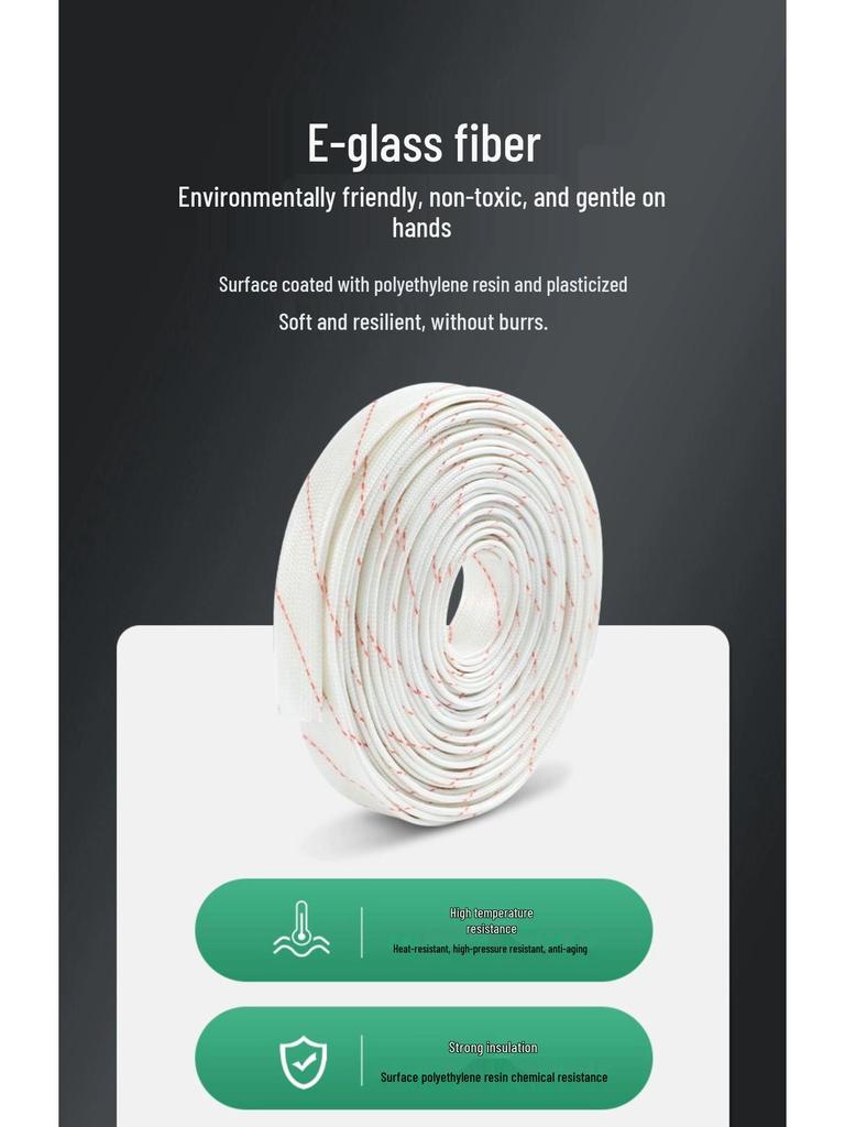 High-Temperature Fireproof Yellow Wax Fiberglass Insulation Tube