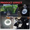 Motorcycle headlights 20W Round Wrangler Car Work Light with Aperture Off road Vehicle Modified Spotlight