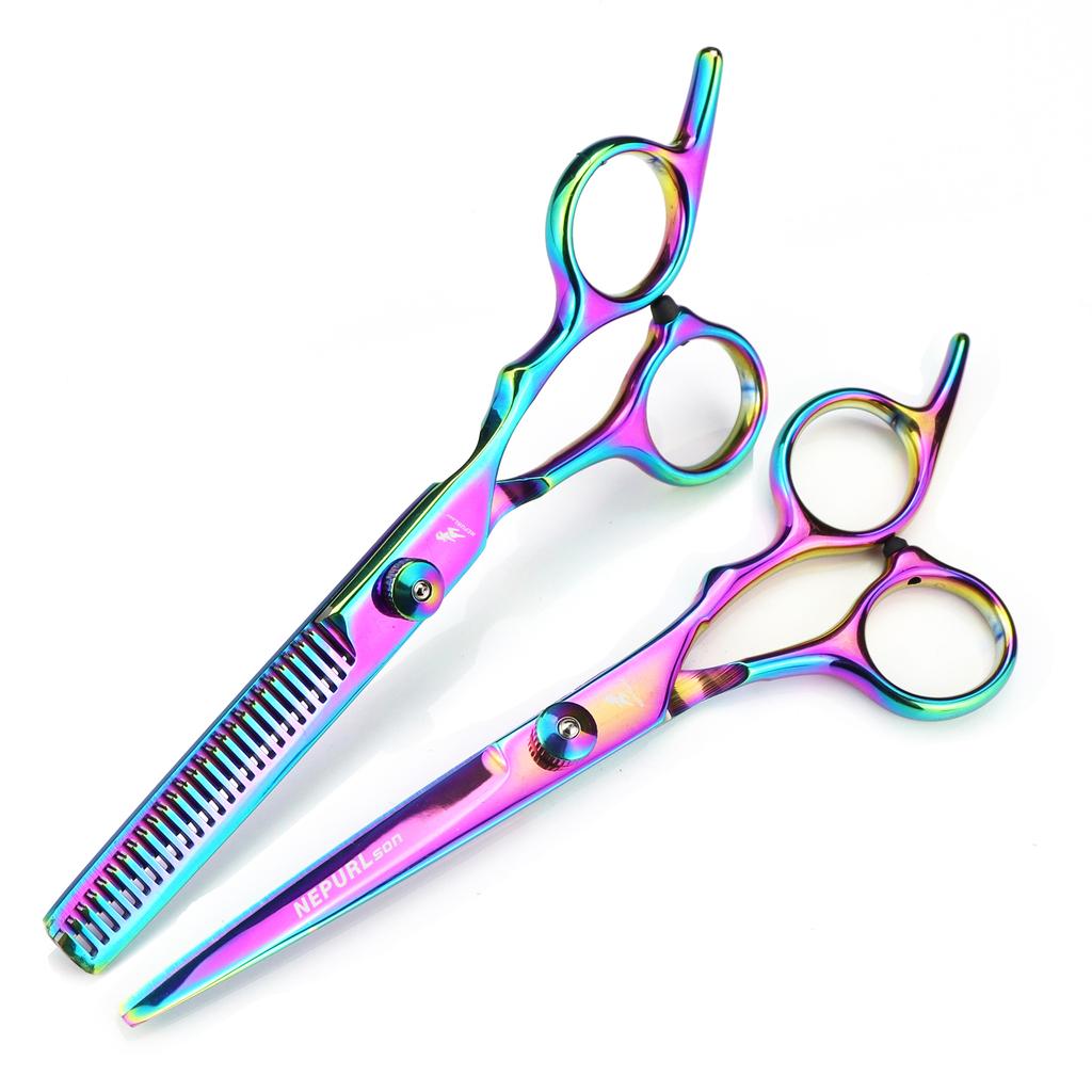 6 Inch Tooth Scissors Flat Scissors for Barbers and Hairdressers Special Fine Scissors for Thinning Haircuts and Hair