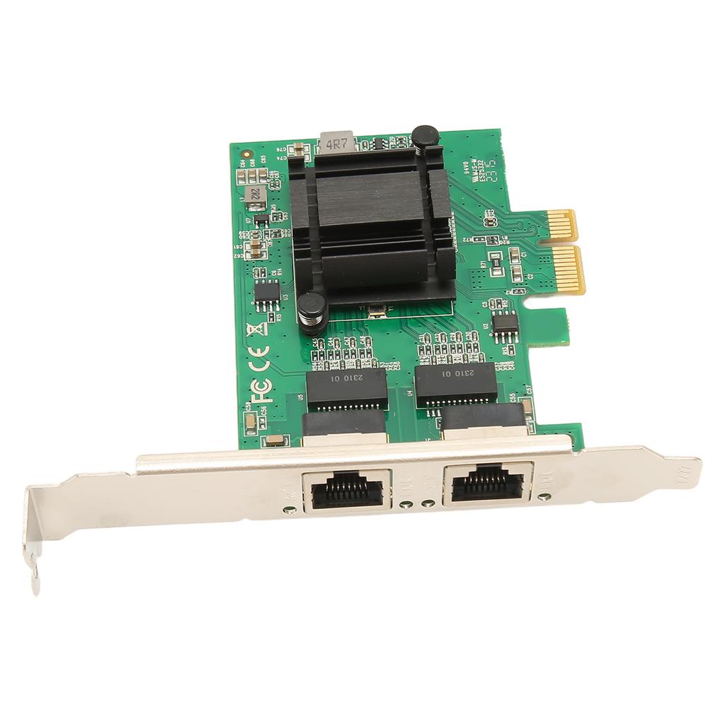 TXA108 82571 2 RJ45 Port Gigabit Network Card PCI Ex1 to 2 RJ45 10 100 1000Mbps Server Network Card for Desktop PC