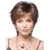 Ladies Wigs for Women Synthetic Short Curly Hair Brown Blonde Mixing Natural Hair Heat Resistant Daily Use