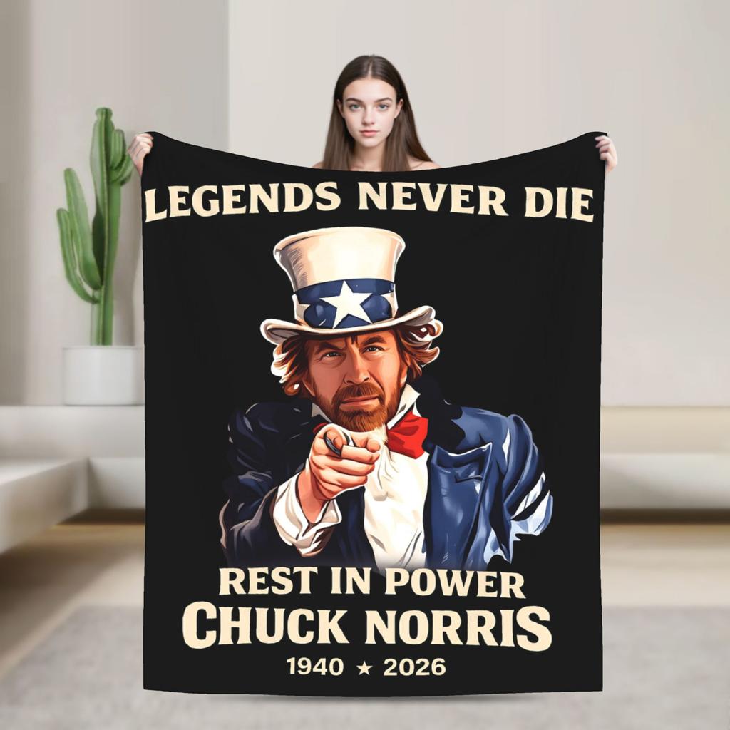 Norris Actor Vintage Poster Throw Blanket Soft Comfy Funny Blanket For Sofa Home Travel Flannel Bedspread Bed Cover