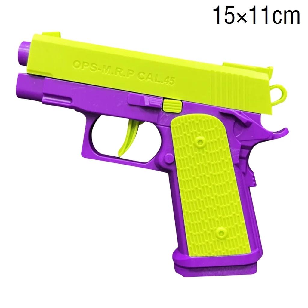 Mini Model Gravity Straight Jump Toy 3D Printed Gun Non-Firing  Cub Radish Toy Knife Kids Stress Relief Toy Christmas Gift