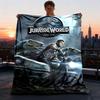 1 шт. Фланелевое одеяло Jurassic World для улицы, Уютное и теплое, Мягкое, С игривым дизайном, Для сна, Кемпинга,