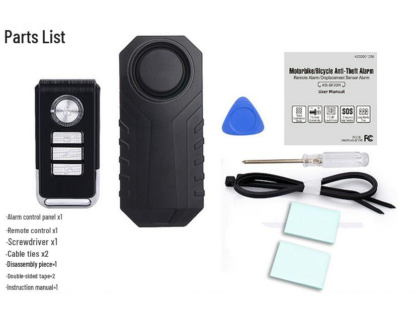 Cross-border Wireless Bicycle Anti-theft Alarm with Remote Control and Vibration Sensor SF22R