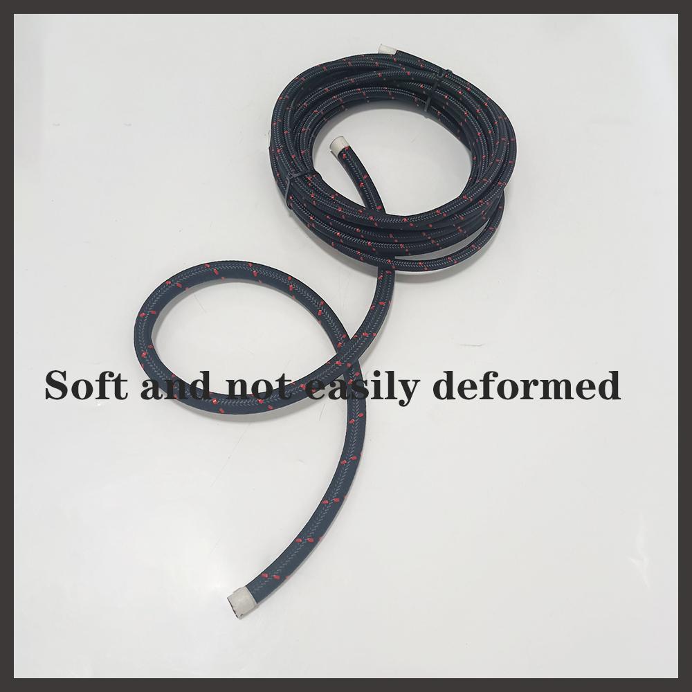 Fuel Hose Oil Gas Line 1M AN4 AN6 AN8 AN10 AN12 AN16 AN20 Cooler Hose Line Pipe Tube Nylon Stainless Steel Braided CPE Rubber