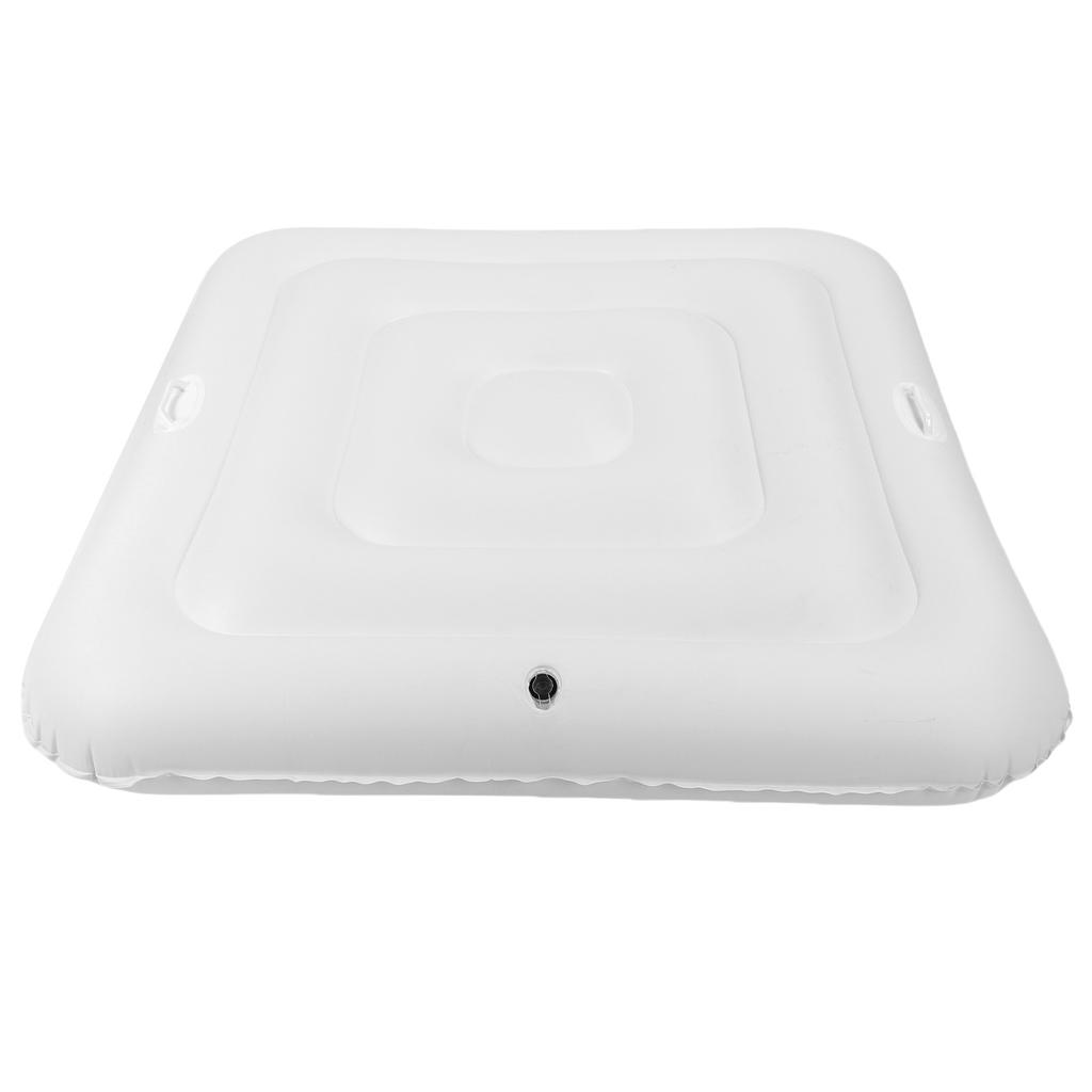 130cm Inflatable Swimming Pool Cover Outdoor Spa Pool Cover Dust Proof PVC Square Pool Protector