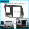 9,7 дюйма Для Honda Civic 2006-2011 Автомагнитола Фасции MP5 Стерео Панель Приборная панель Переоборудование Монтажная рамка 2Din