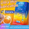 Ultra-thin Condom Lubrication Natural Latex Condom 52mm Banana Flavor Bump Thread Safe Sex Sex Product for Male