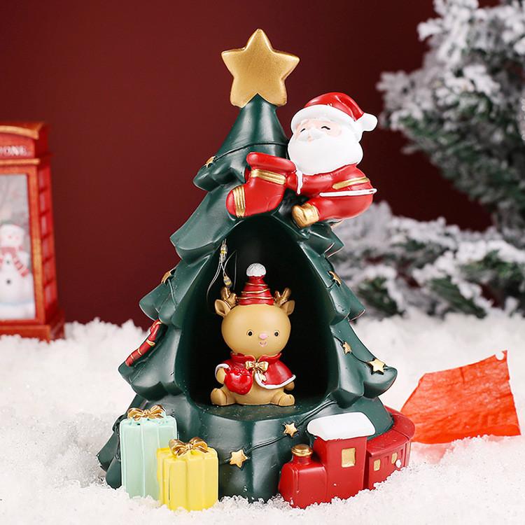 Рождественская звезда Ночник Мультяшный снеговик Полистоуновая фигурка Для детей Девочек