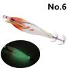 6g/8cm Cloth-Wrapped Luminous Shrimp Squid Hook Lure with Japanese Hook