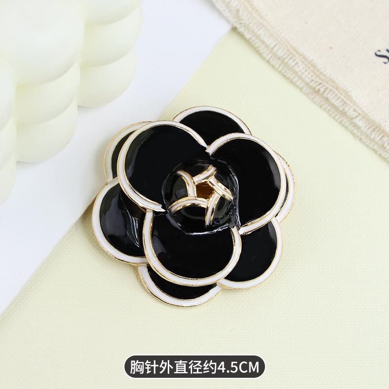 Корейская простая ретро-брошь камелия в стиле Пномпеня, высококачественная женская роза, корсаж, значок из сплава, аксессуары для одежды