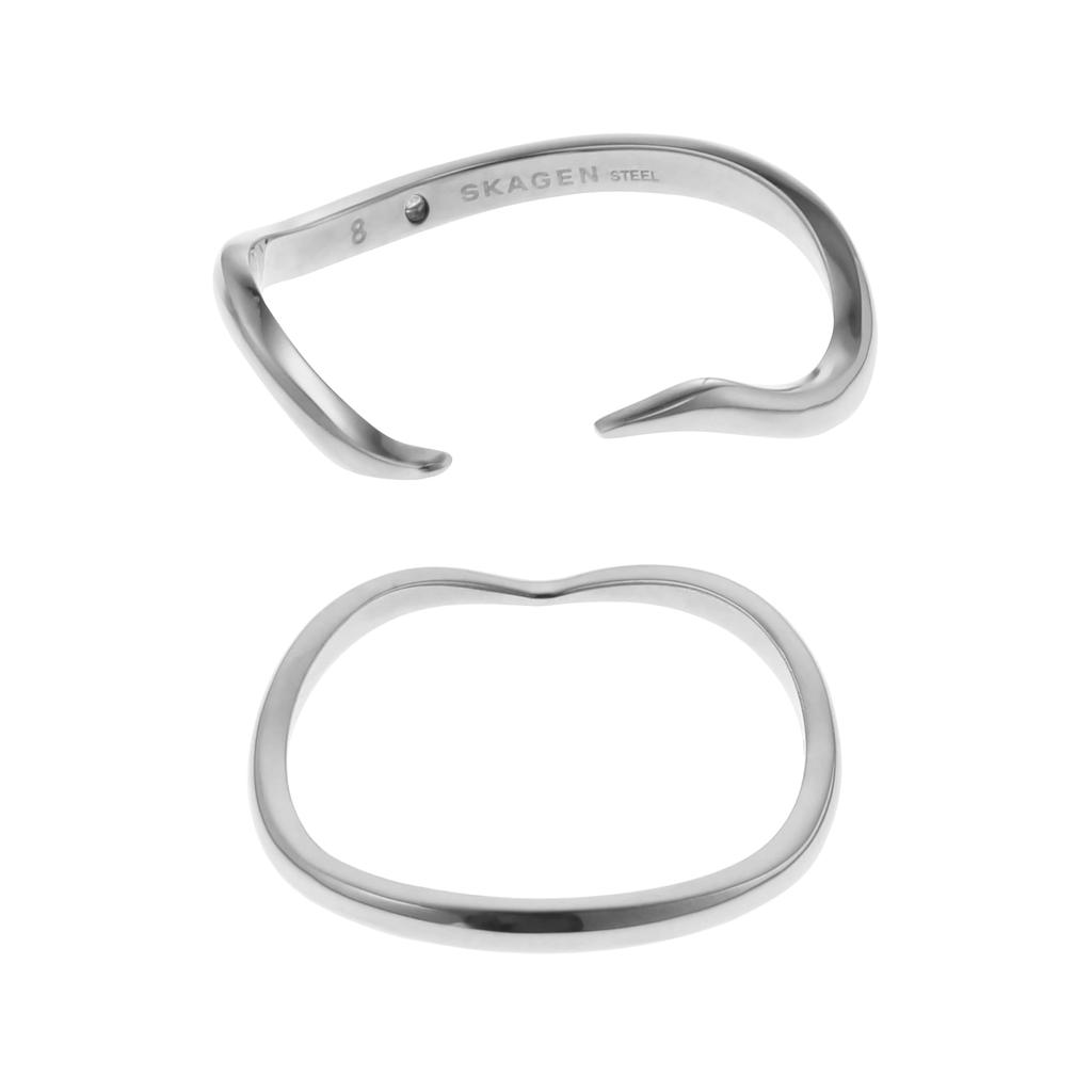 Женское кольцо ESSENTIAL WAVES из нержавеющей стали [Skagen], SKJ17940406.5