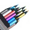 12x Metallic Non-Toxic Colored Drawing Pencils 12 Color Drawing Sketching Pencil