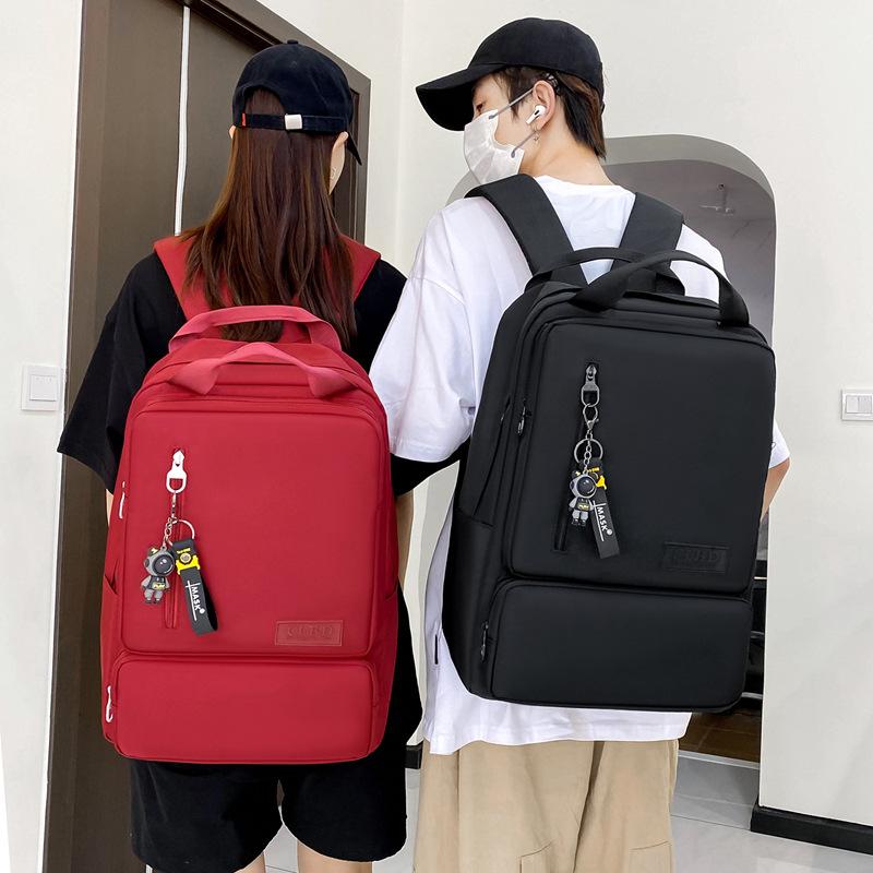 Fashion Junior High School Schoolbag Street Trend Simple Leisure Travel Backpack Trendy Large Capacity Schoolbag
