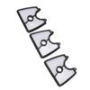6PCS Cotton Leaf Blower Air Filter White Air Filter Part for Jonsered 125B BX BVX B2126