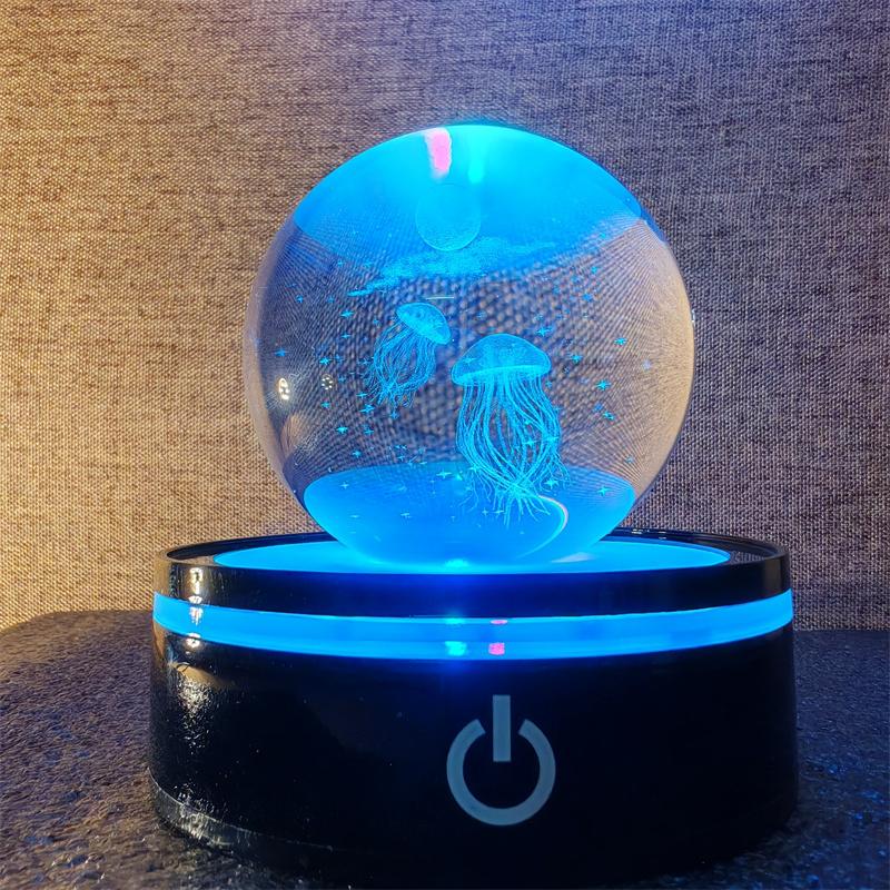 Солнечная система 3d хрустальный шар Хрустальный глобус Лазерная резка Хрустальный шар с шаровой подставкой Декоративные сферы планет Галактика Подарок на день рождения Украшения