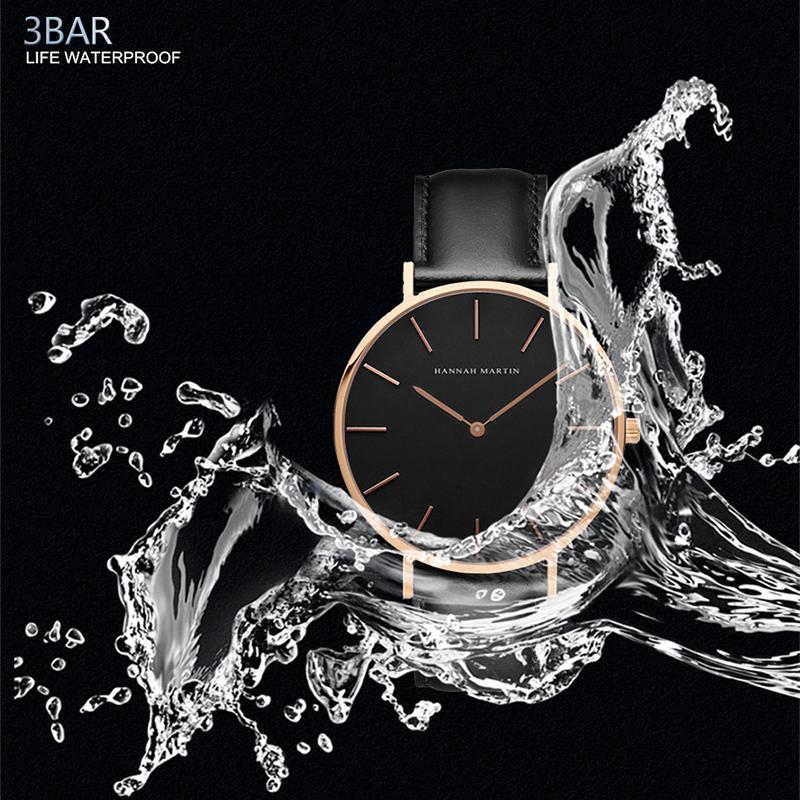 Hannah Martin Ladies Watch Women’s Quartz Watches 3ATM Waterproof Luxury Bracelet Watches Fashion Ladies Quartz Watch Female Wristwatch