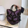 Harajuku Style Cat Crossbody Bag 2025 New European and American Fashion Personality Hand-held Crossbody Women's Shoulder Bag PU