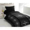 Steevy Microfiber Duvet Cover Set - 1 Duvet Cover 140x200 Cm + 1 Pillowcase 63x63 Cm - Black - HOME LINGE PASSION