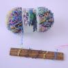 1PC Rainbow 160M Scarf Hat Sweater Colorful 50g/roll DIY Butterfly Paper Yarn Crochet Thread Fancy Blend