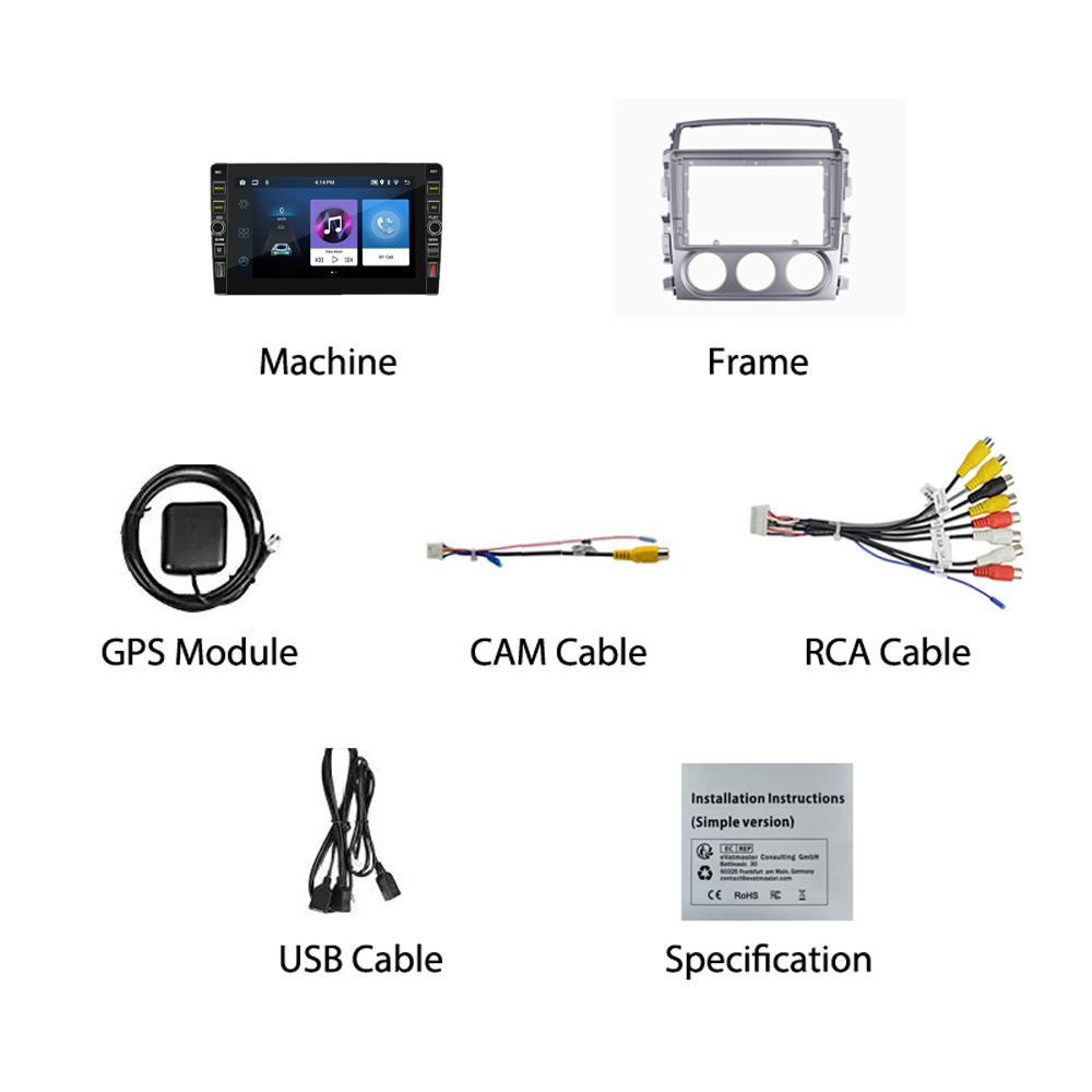 8 дюймов для Suzuki Liana 2004-2013 с кнопкой Android автомобильный радиоприемник мультимедийный плеер навигация стерео GPS 2 Din 1 + 32 ГБ