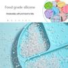 6 шт. детские тарелки для кормления детей, мягкая силиконовая миска, тарелка, чашка, нагрудники, ложка, вилка, набор, нескользящая мультяшная посуда для детей, не содержит BPA