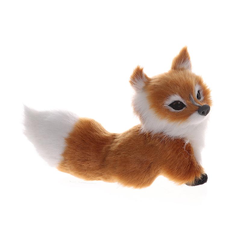 Моделирование животных лисы плюшевые декоративные игрушки куклы для детей подарок на день рождения