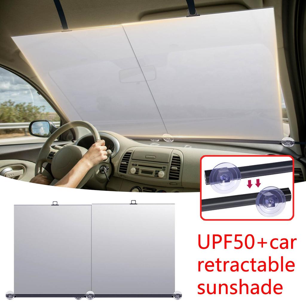 Car Sunshade Retractable Sunshade Front Windshield Summer Supplies Car Sunshade