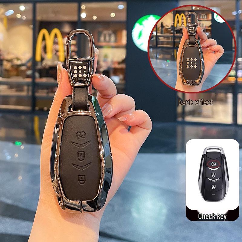 Синий Электрический Чехол для Ключа E5plus для Автомобильного Ключа Dongfeng Seres E5 Plug-in Hybrid DE-i