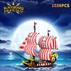 Blackbeard Pirate Ship Model Male and Female Intelligence Assembly Building Blocks Toy Gift