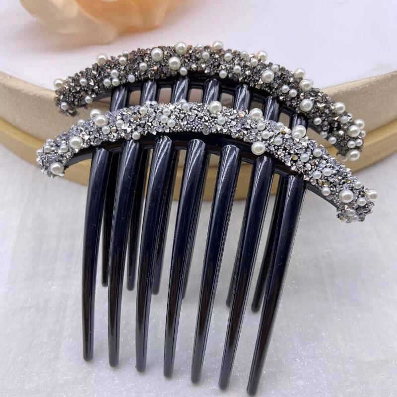 Гребень со стразами, аксессуары для волос, простые темпераментные челки, пластина для волос, зубной гребень, универсальный головной убор