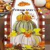 New Autumn Leaf Pumpkin Table Flag Linen Printing Living Room Table Tea Table Festival Decoration Nordic Table Cloth