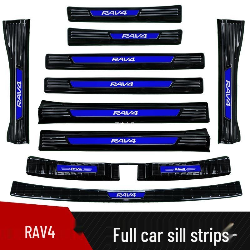 Накладка на порог из нержавеющей стали для Toyota RAV4 2024