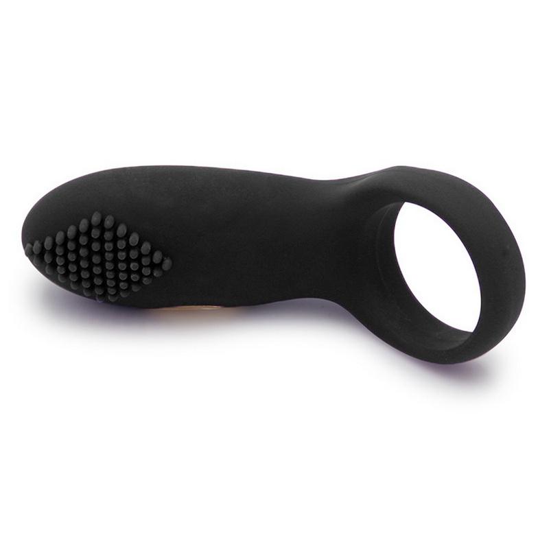 Time Delay Vibrating Ring with Massager Brush Silicone Sex Toys Quiet USB Charged Penis Vibrator Rings 12 Speeds