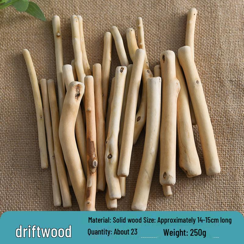 DIY Driftwood Branches and Wood Chips Ornaments - Creative Pastoral Forest Style