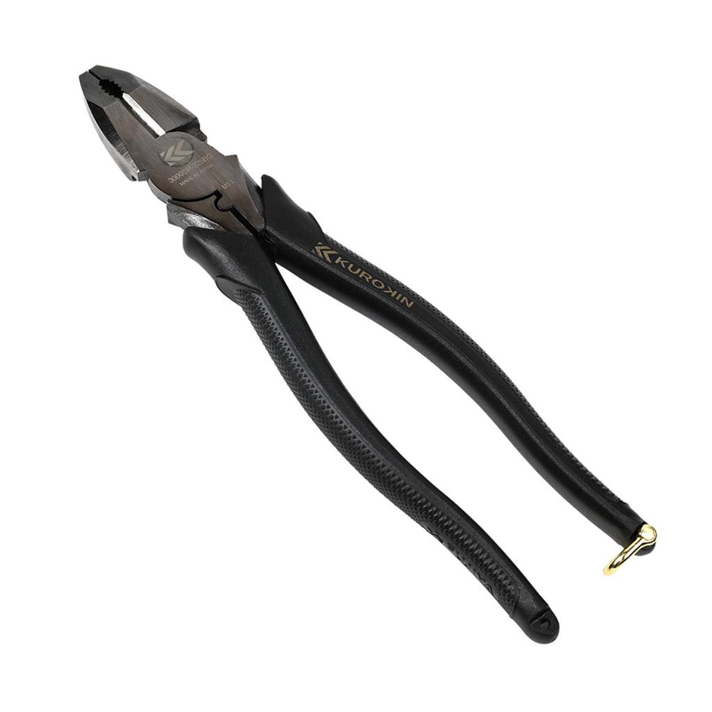 Fujiya Offset Power Black Angled for Staple Removal and Wire Lever-type Pliers, & Gold, 225mm, Tip, Offset, Lightweight, Cutting, 3000SP-225BG