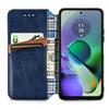 For Motorola Moto G54 5G PU Leather Case Rhombus Imprint Wallet Stand Phone Cover