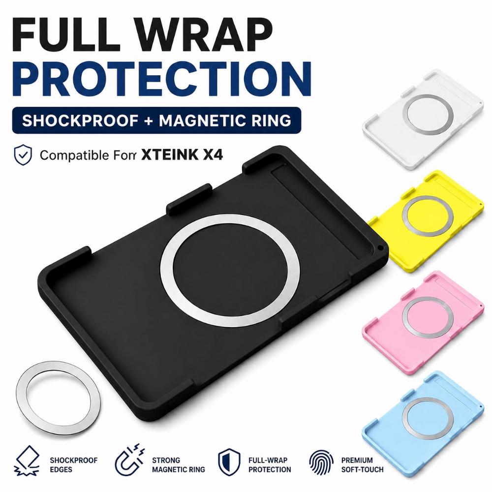 Shockproof EBook Reader Case Decorative Cover for XTEINK X4 E-Reader Protection