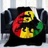 Ethiopian Flag With Lion And Stars Blanket Suitable for Sofas, Beds, Offices, And Camping - Perfect Gift for Halloween Christmas